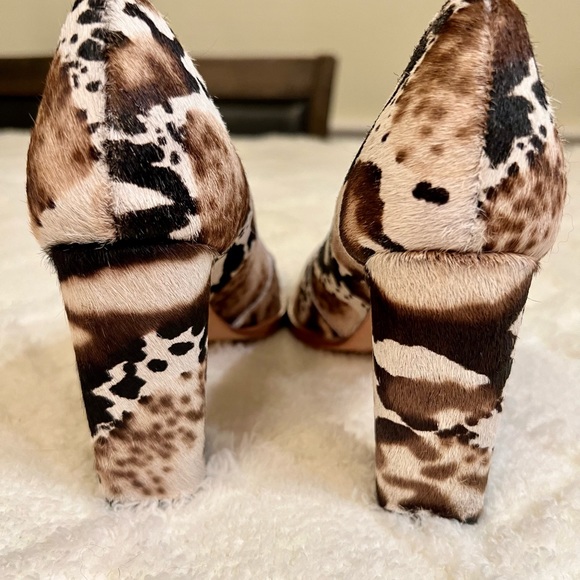 Loeffler Randall Remy Calf Hair Pumps Heels Boot 7.5 - Picture 6 of 10